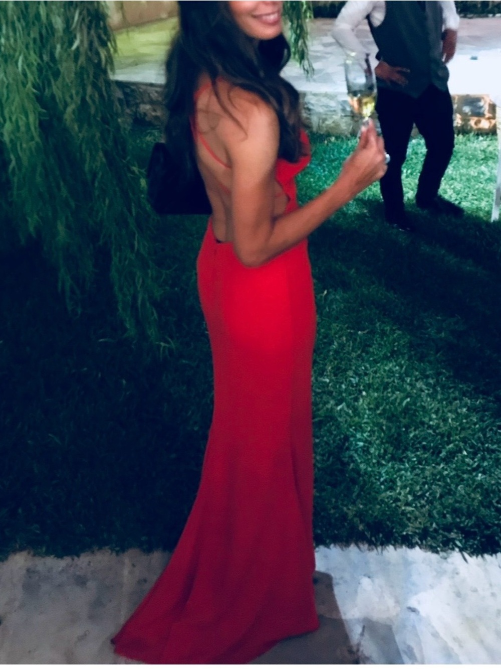 Fame and Partners Surreal Dreamer Red Gown Sz 0